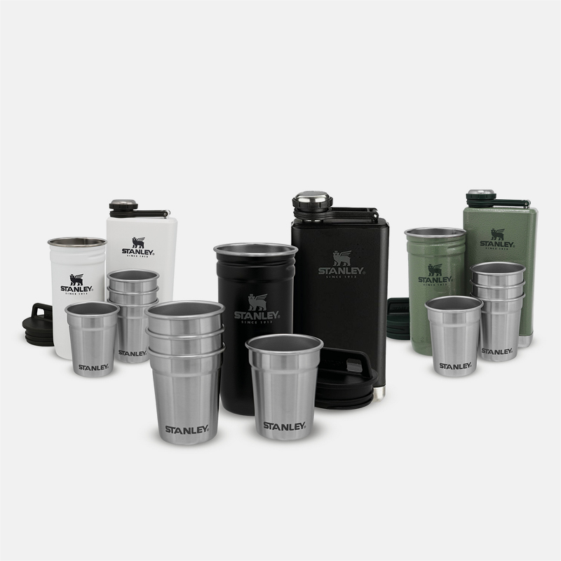 ADVENTURE PRE-PARTY SHOT GLASS + FLASK SET image number null